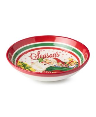 Santa's Retro Christmas Serving Platter