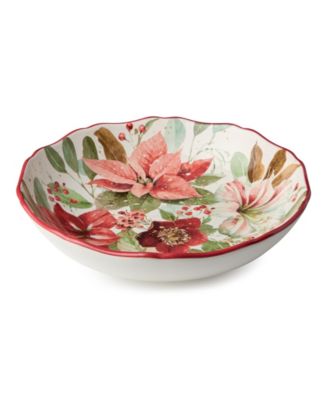 Winter Blooms Serving Bowl