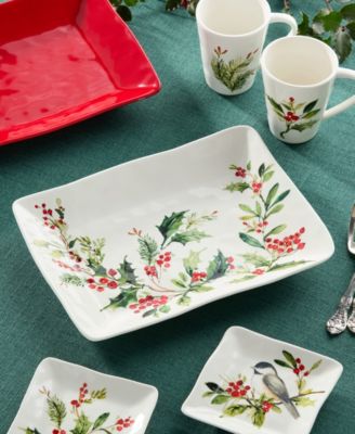 Holly Vines Rectangular Platter