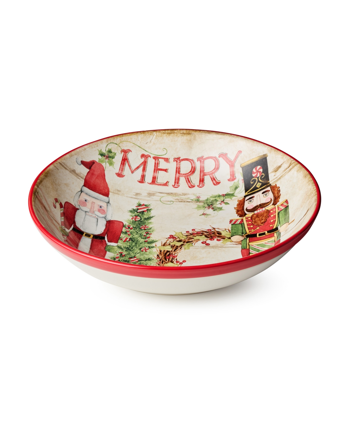 Certified International Nutcracker Parade Serving Bowl In Multi