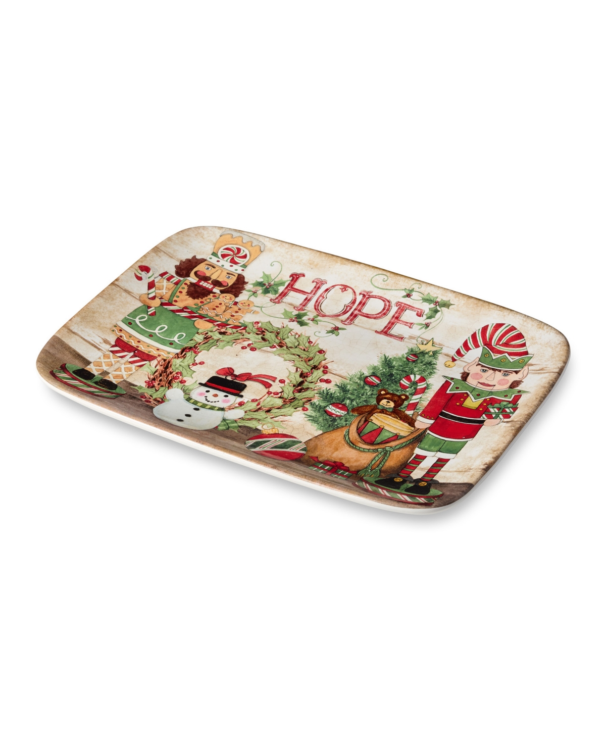 Certified International Nutcracker Parade Rectangular Platter In Multi