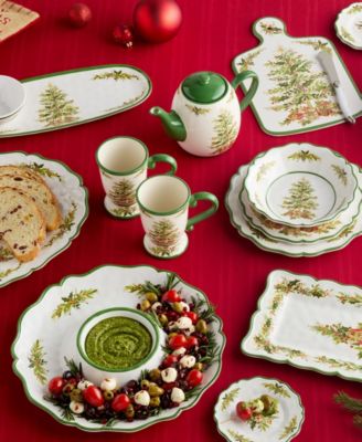 Holly Tree Melamine 2-Pc. Serving Platters