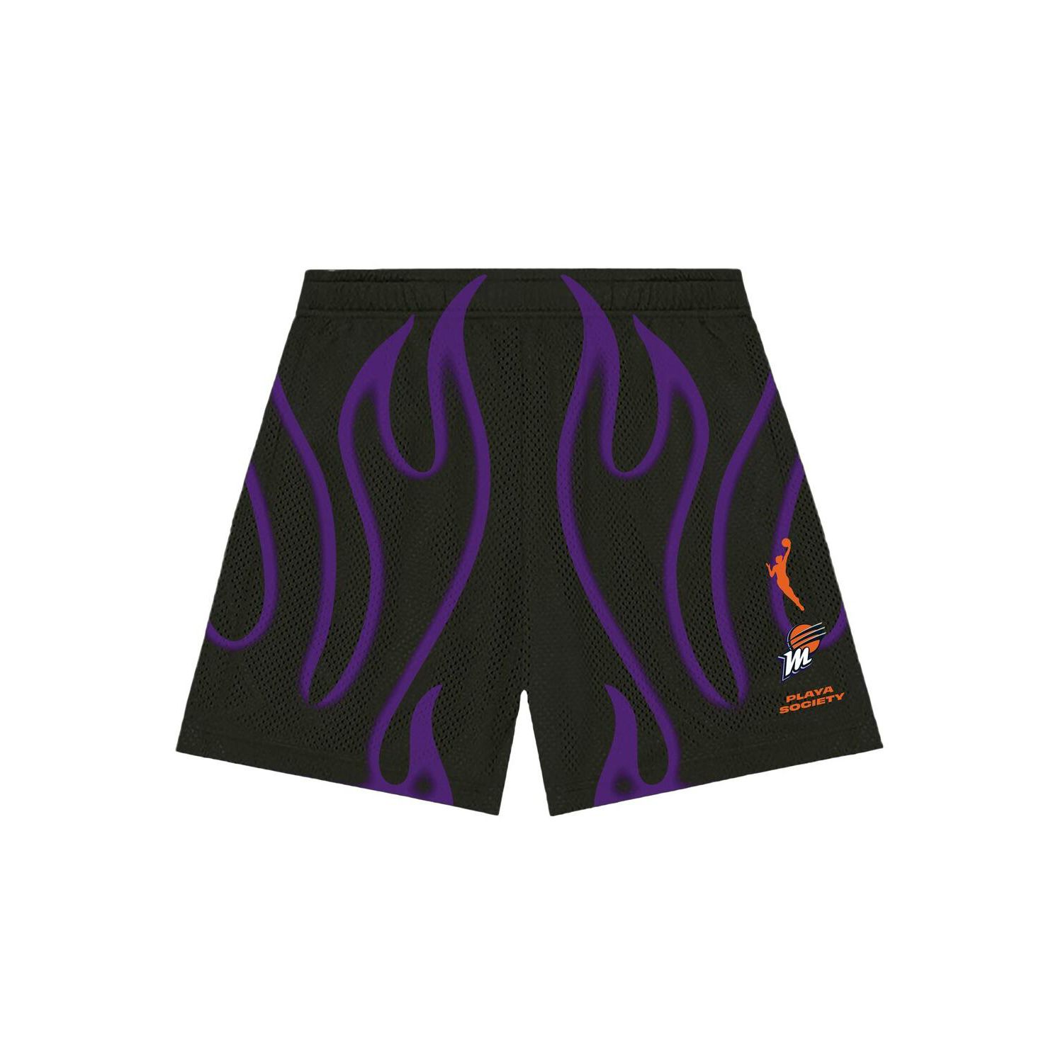 Men's and Women's Black Phoenix Mercury Athletic Shorts