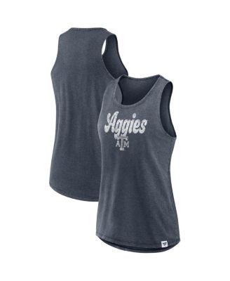 Fanatics - Women's Charcoal Texas A M Aggies True Classics Snow Wash Tank Top