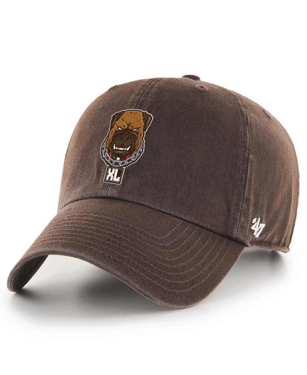 47 Brand Men's Brown Cleveland Browns Dawg Pound Xl Unstructured Clean Up Adjustable Hat In Brown