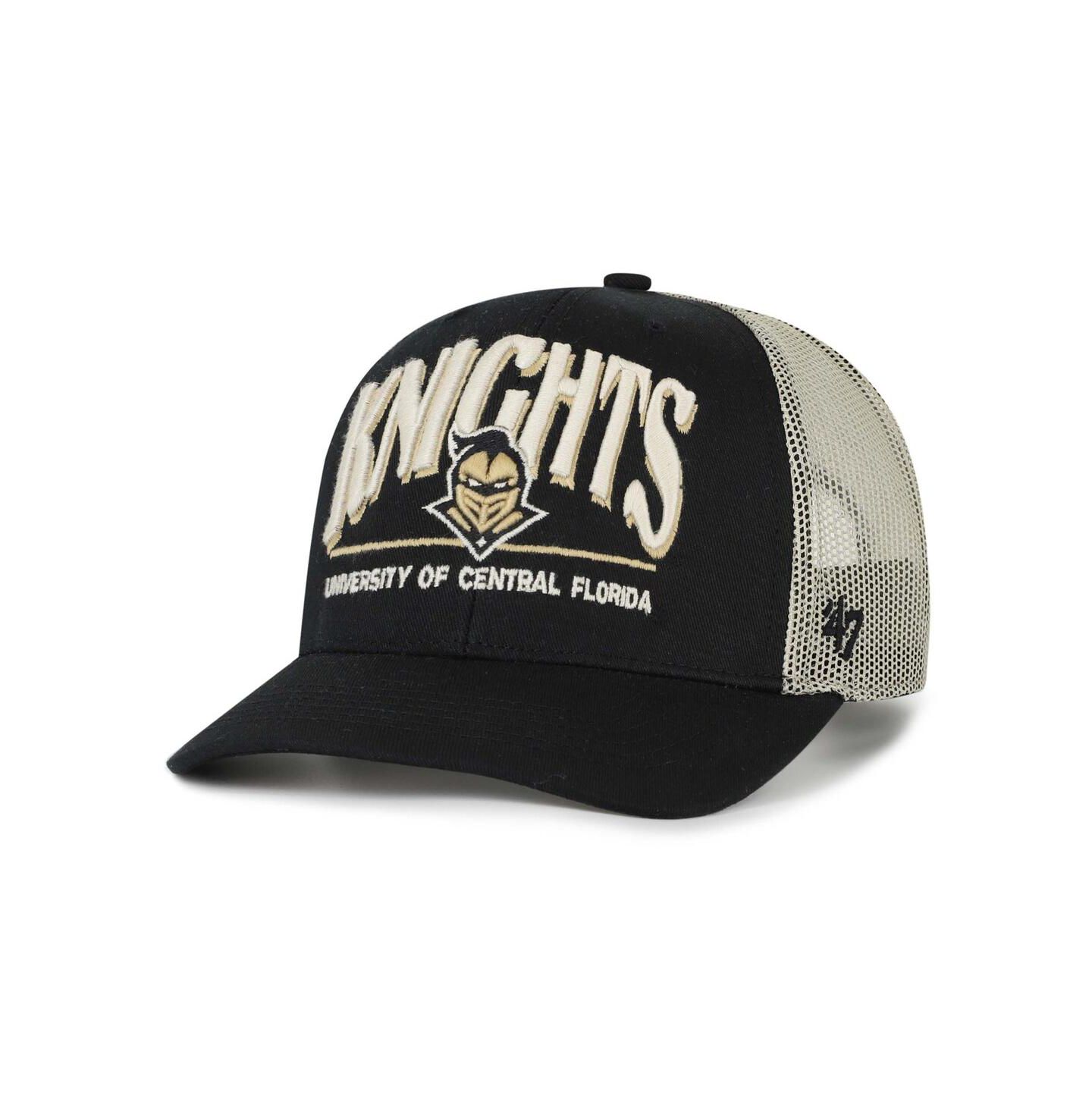 Мужская кепка '47 Brand Black UCF Knights Arid Adjustable Trucker Hat — фото 1