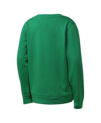 Big Boys and Girls Kelly Green Philadelphia Eagles Rewind Essential Pullover Crewneck Sweatshirt