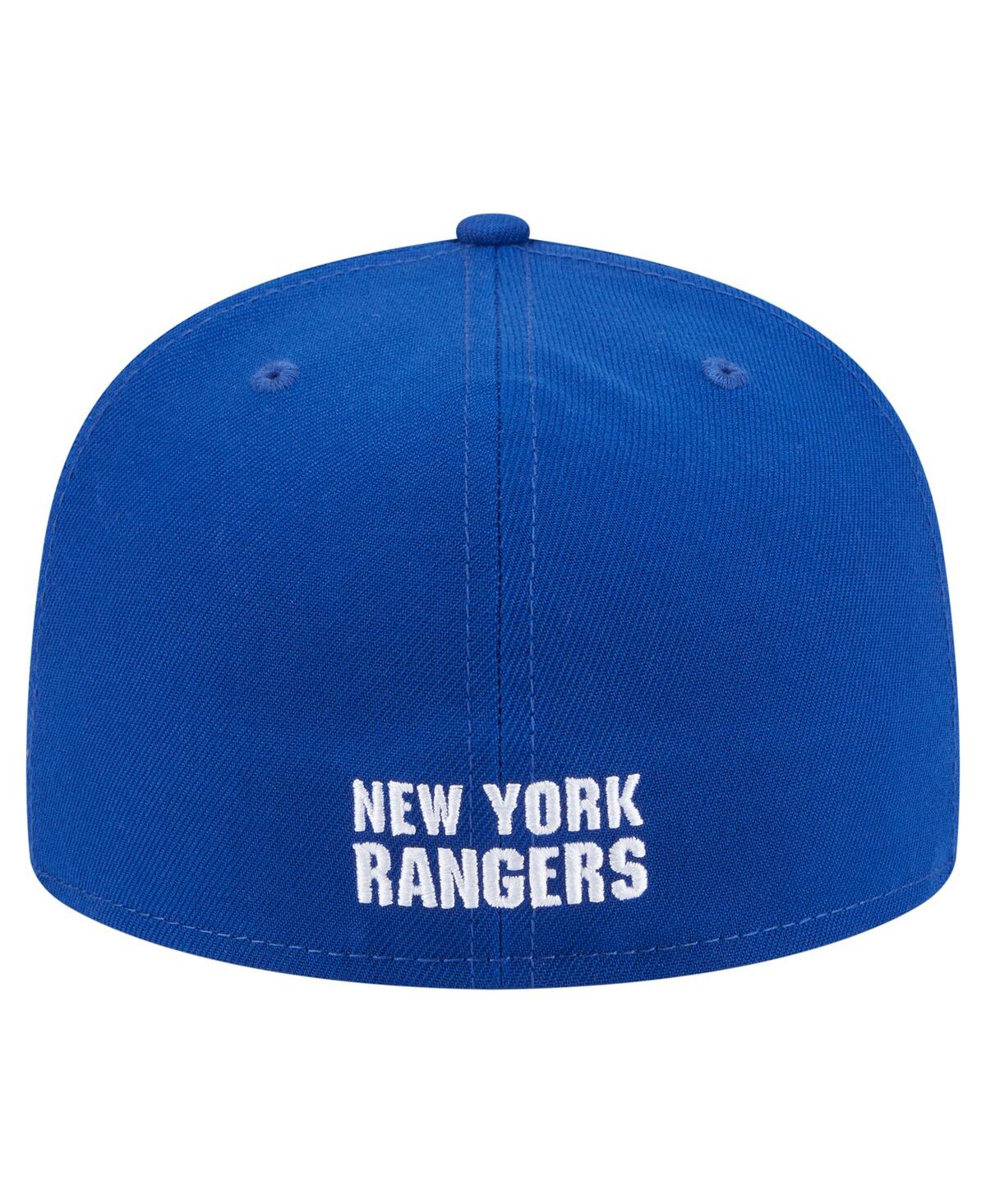 New Era Men's Blue New York Rangers Deceptor 59fifty Fitted Hat In Blue
