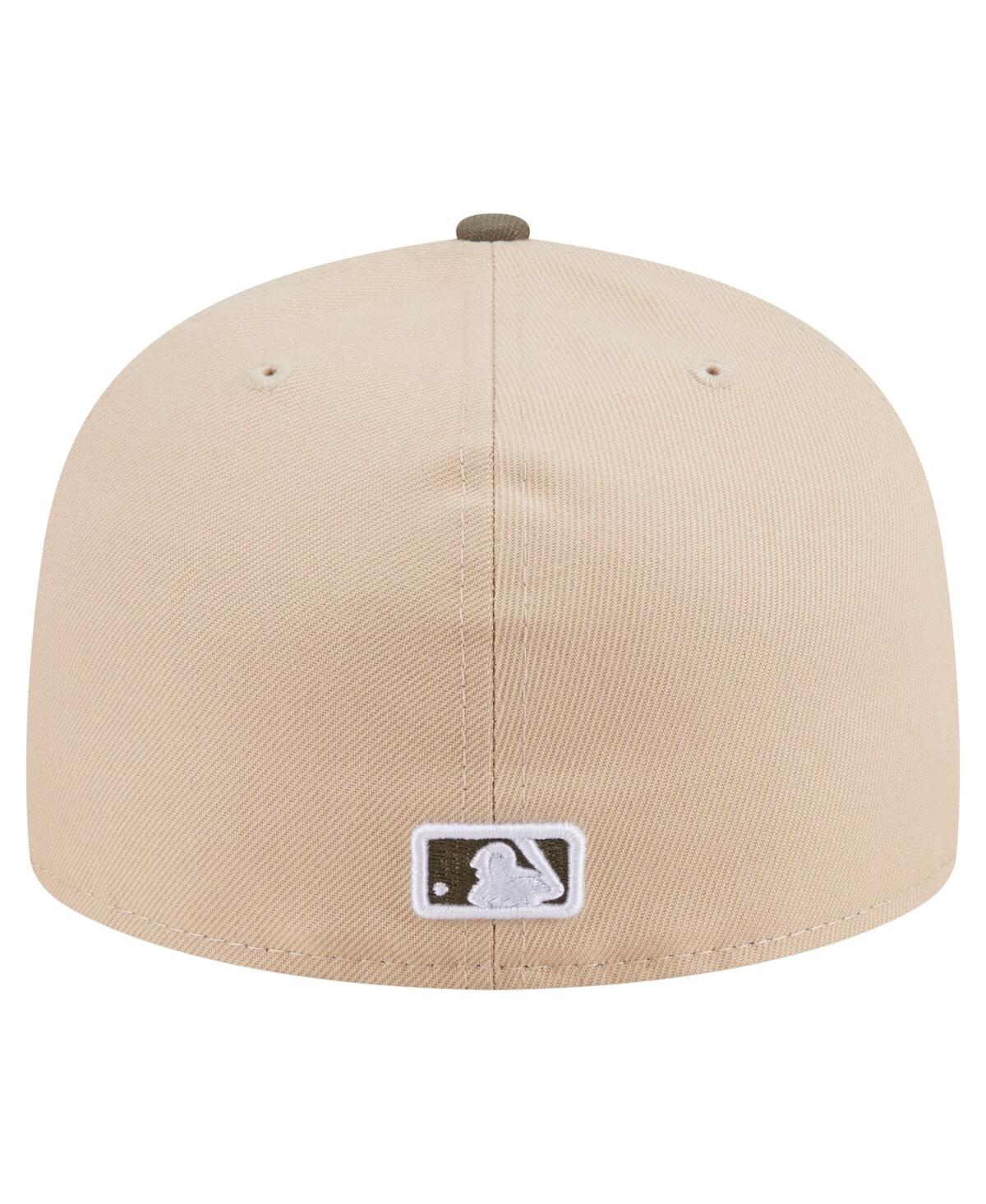 New Era Men's Light Beige/olive St. Louis Cardinals Two-tone Color Pack A-frame 59fifty Fitted Hat In Multi