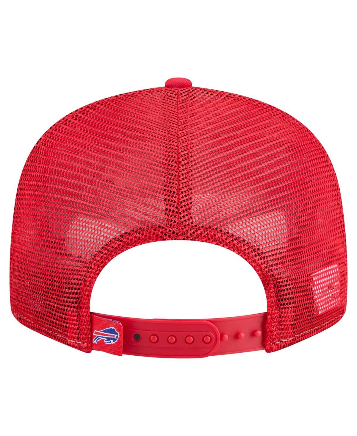 New Era Men's Royal/red Buffalo Bills Outdoor Split Panel 9fifty Snapback Hat In Red
