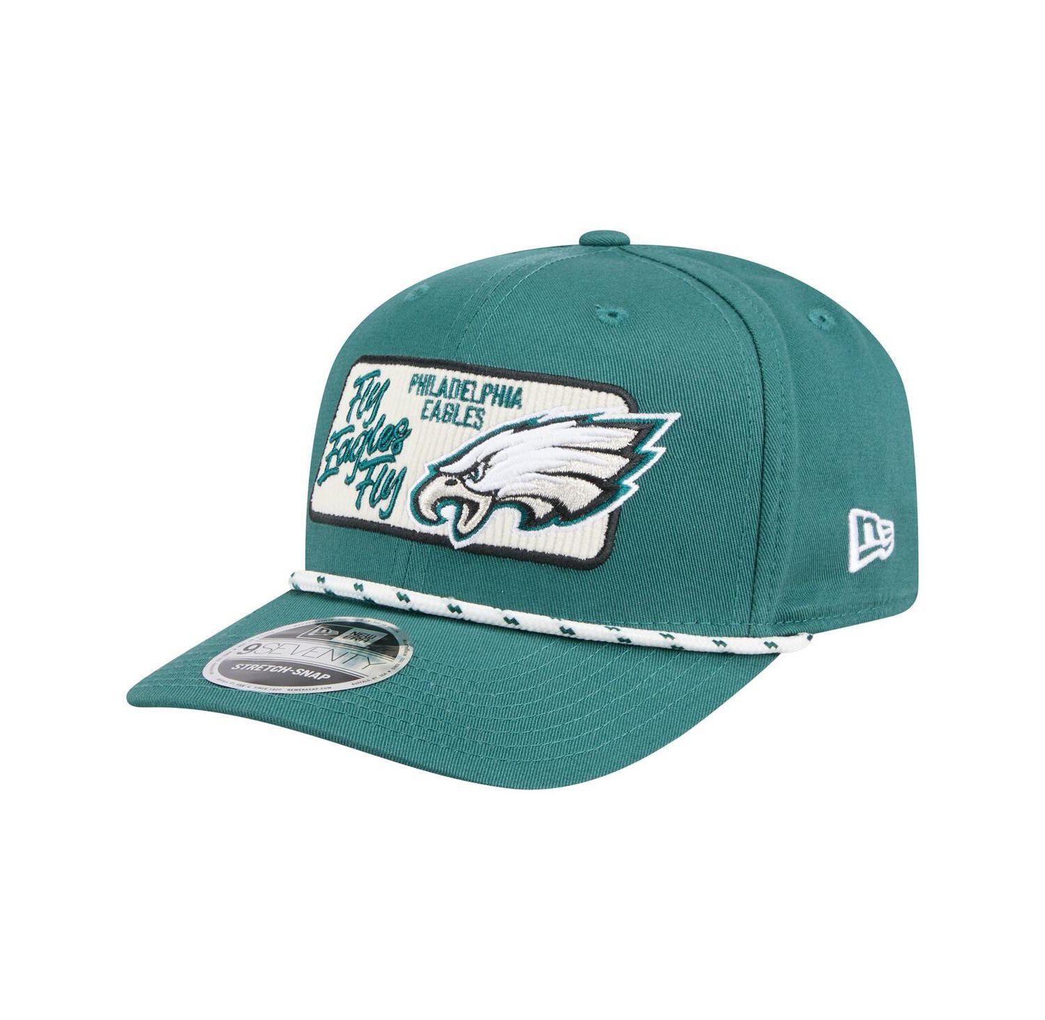 Men's Midnight Green Philadelphia Eagles Chant 9SEVENTY Stretch-Snap Hat