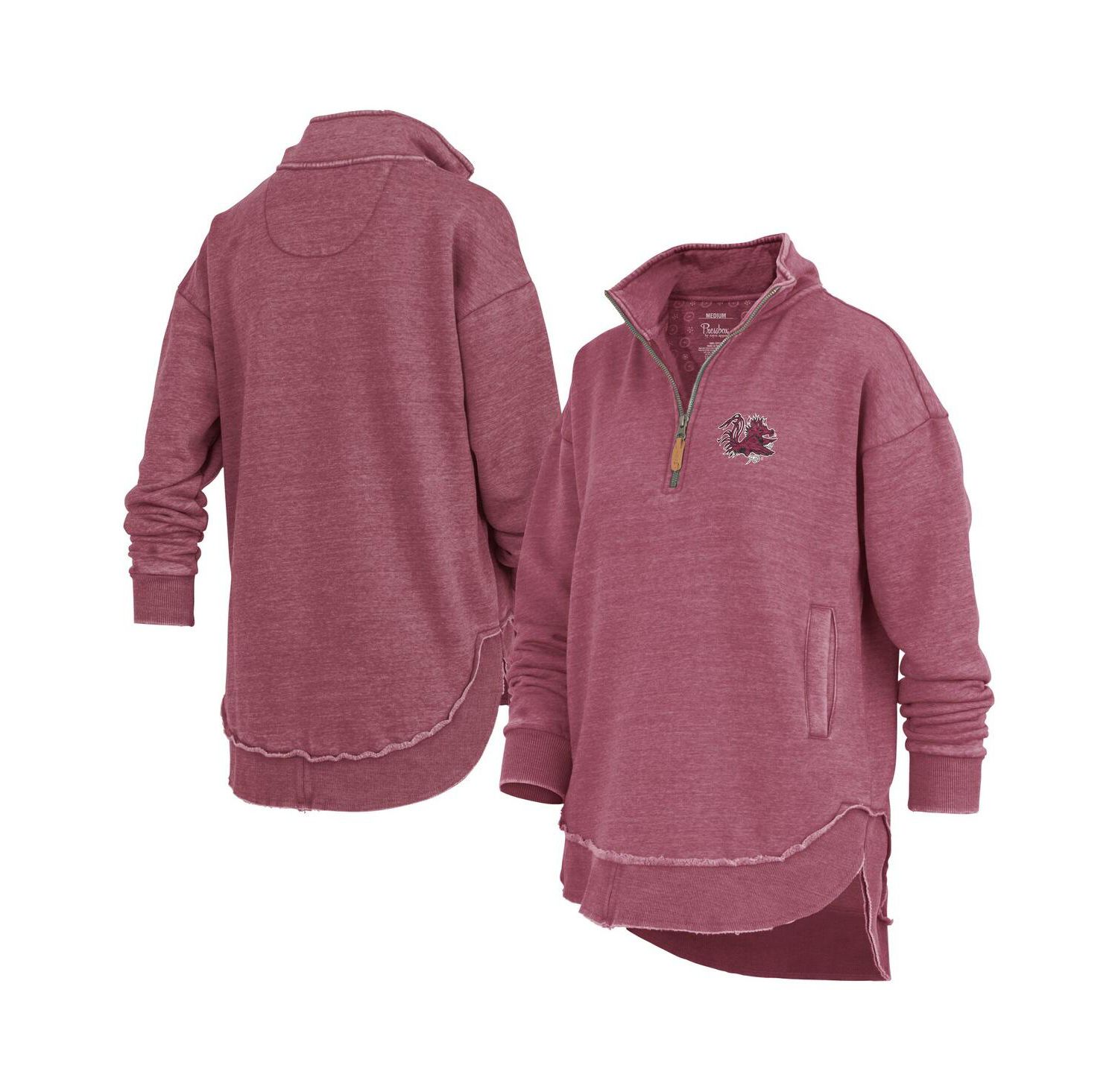 Women's Garnet South Carolina Gamecocks Northfork Sojourn Poncho Quarter-Zip Sweatshirt