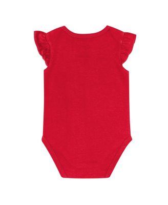 Baby Boys and Girls 2-Piece Red/Black Georgia Bulldogs Little Sunshine Bodysuit Set