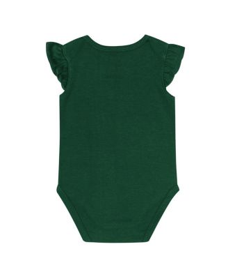 Baby Boys and Girls 2-Piece Green/Orange Miami Hurricanes Little Sunshine Bodysuit Set