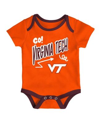 Baby Boys and Girls 3-Pack Virginia Tech Hokies All Day Play Bodysuit Set