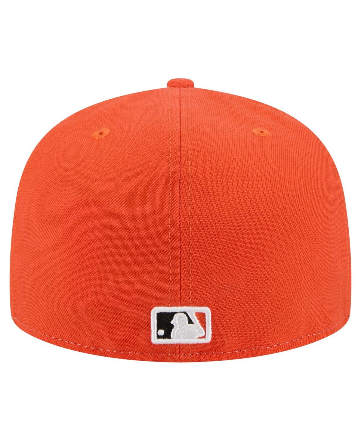 New Era Men's White/orange San Francisco Giants Repeat 59fifty Fitted Hat In Multi