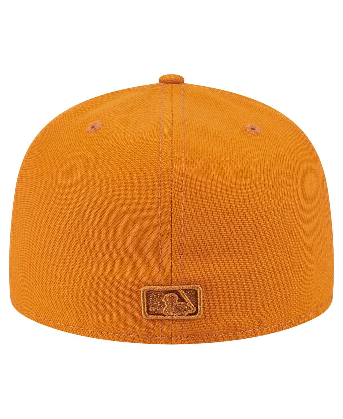 New Era Men's Orange Boston Red Sox Color Pack A-frame 59fifty Fitted Hat In Orange