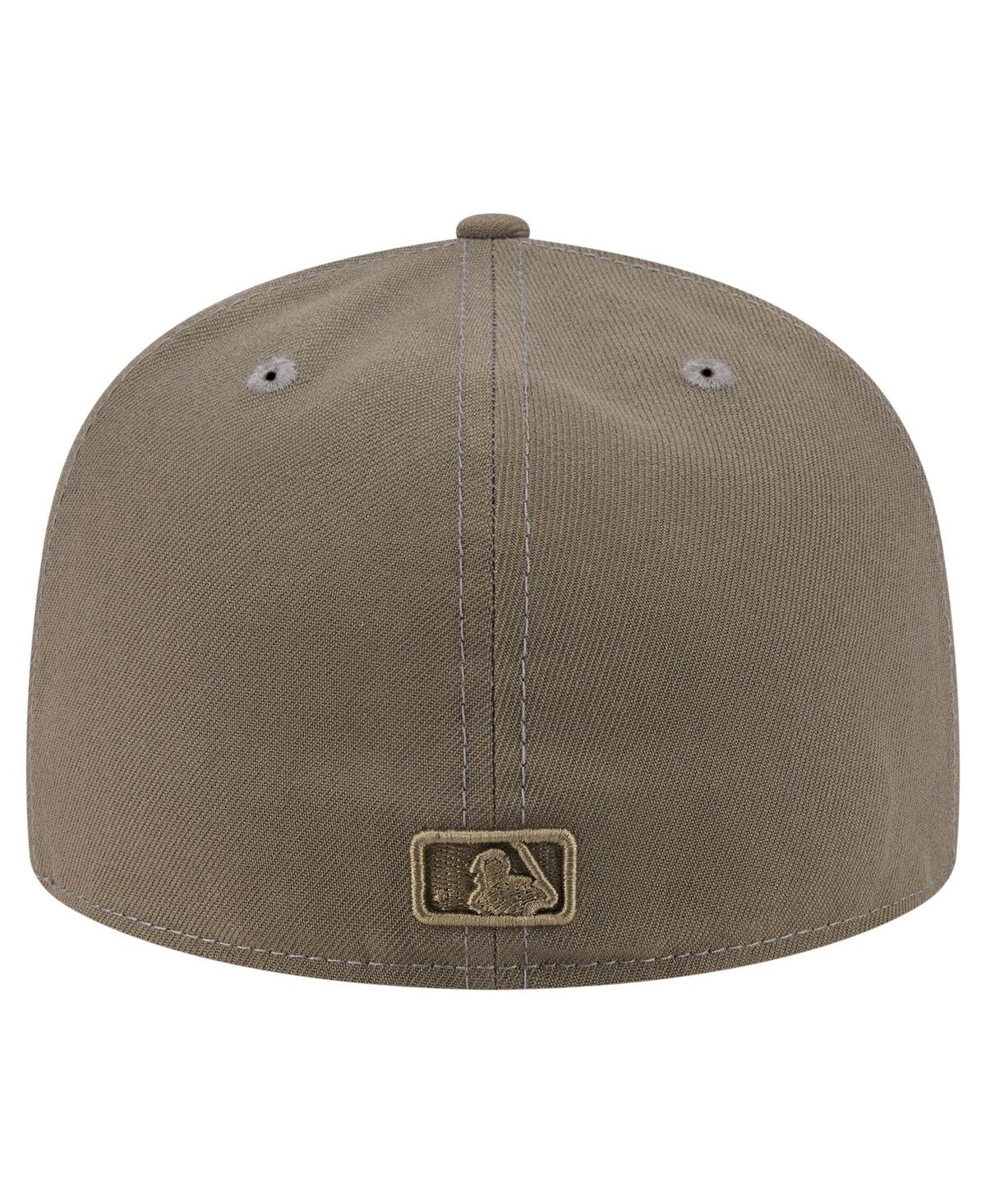 New Era Men's Olive Detroit Tigers Color Pack A-frame 59fifty Fitted Hat In Green
