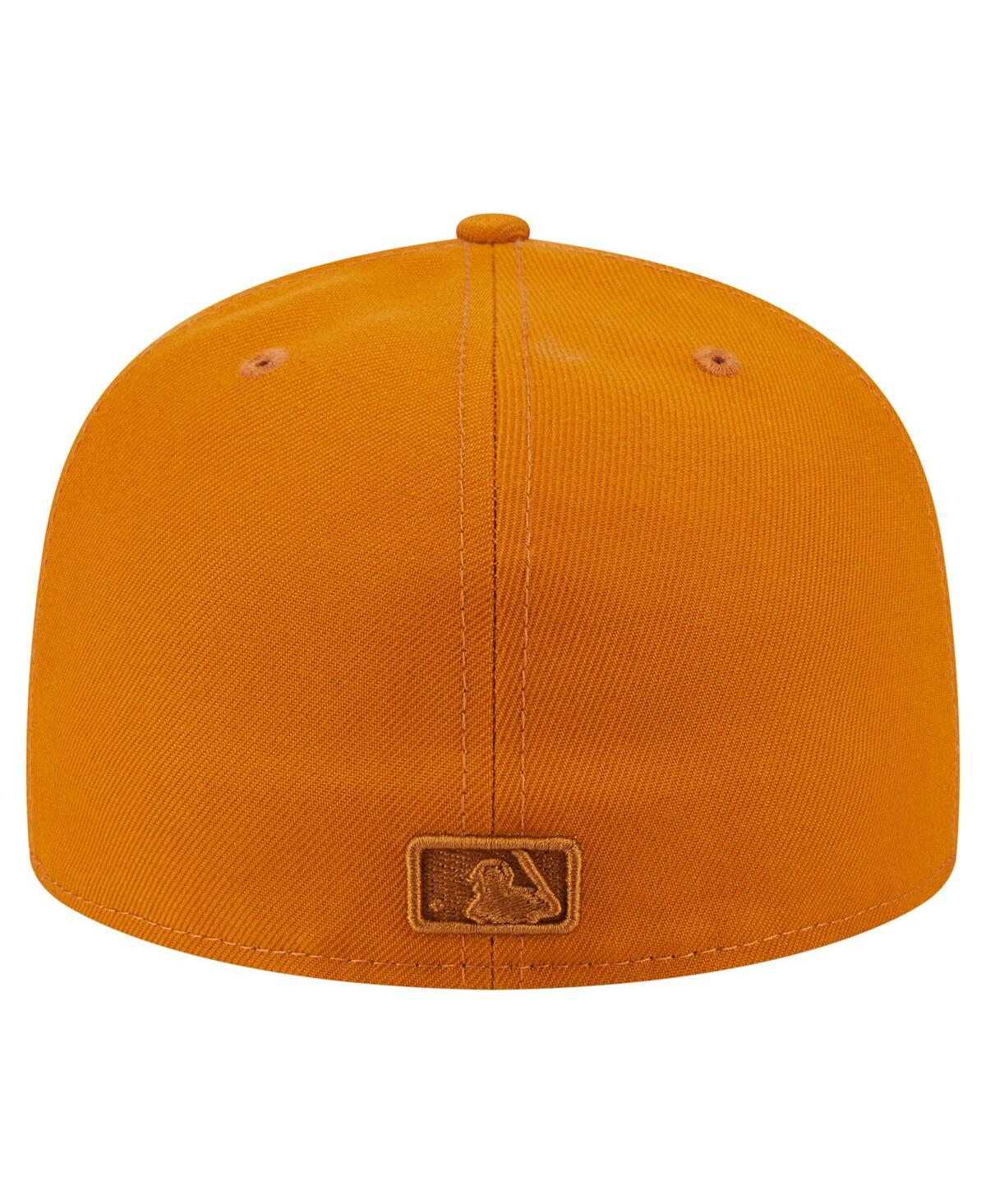 New Era Men's Orange New York Yankees Color Pack A-frame 59fifty Fitted Hat In Orange