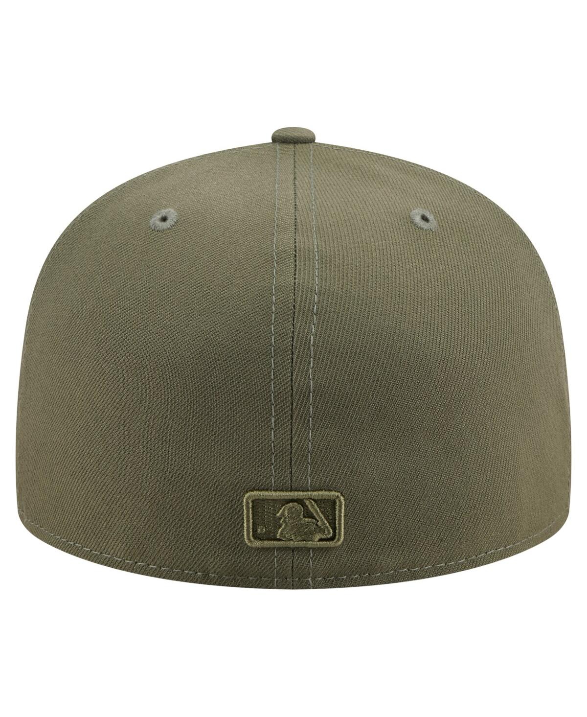 New Era Men's Olive St. Louis Cardinals Color Pack A-frame 59fifty Fitted Hat In Green