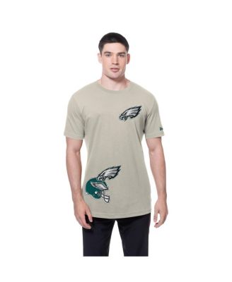 Men's Light Beige Philadelphia Eagles Multi Patch T-Shirt