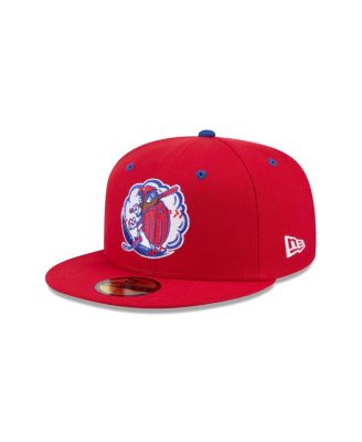 New Era - Men's Red Kannapolis Cannon Ballers Theme Nights 59FIFTY Fitted Hat
