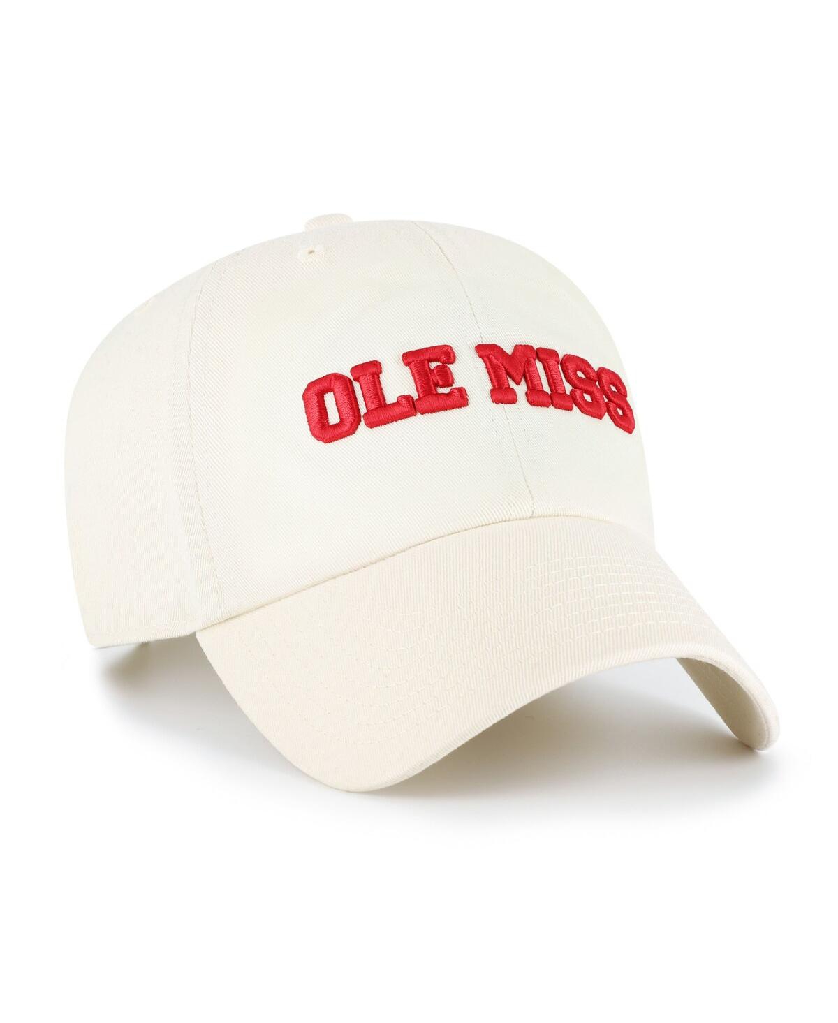 47 Brand Men's Sand Ole Miss Rebels Vault Clean Up Adjustable Hat In Sand