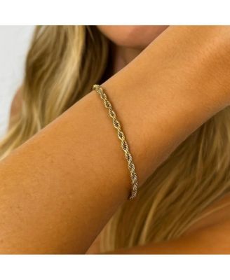 Elegant Gold Rope Bracelet