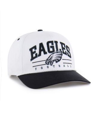 Men's White/Black Philadelphia Eagles Roscoe Two-Toned Hitch Adjustable Hat