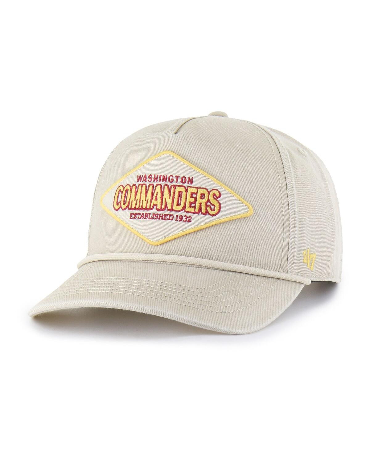 47 Brand Men's Khaki Washington Commanders Cairn Hitch Adjustable Hat In Brown