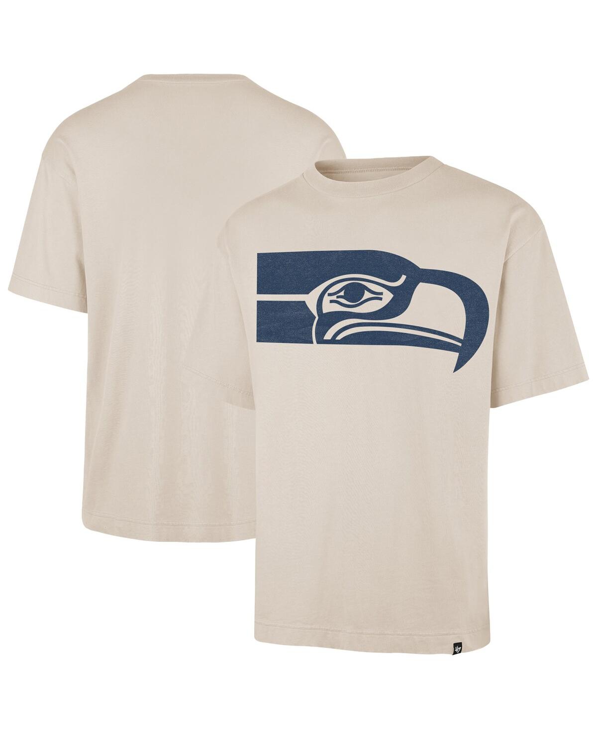 47 Brand Men's Tan Seattle Seahawks Bouldering Imprint Ravine Foundation Throwback T-shirt In Brown