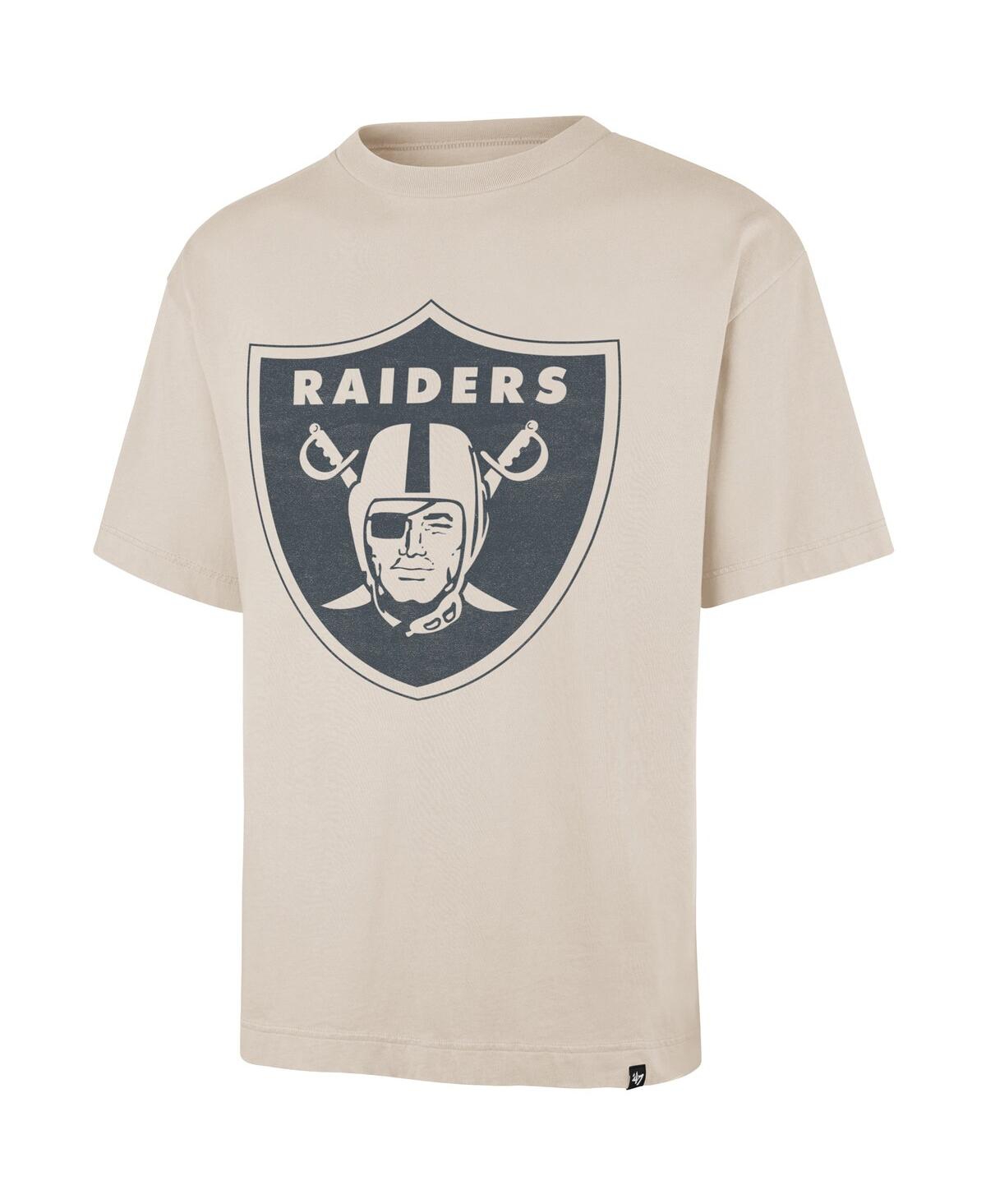 47 Brand Men's Tan Las Vegas Raiders Bouldering Imprint Ravine Foundation T-shirt In Brown