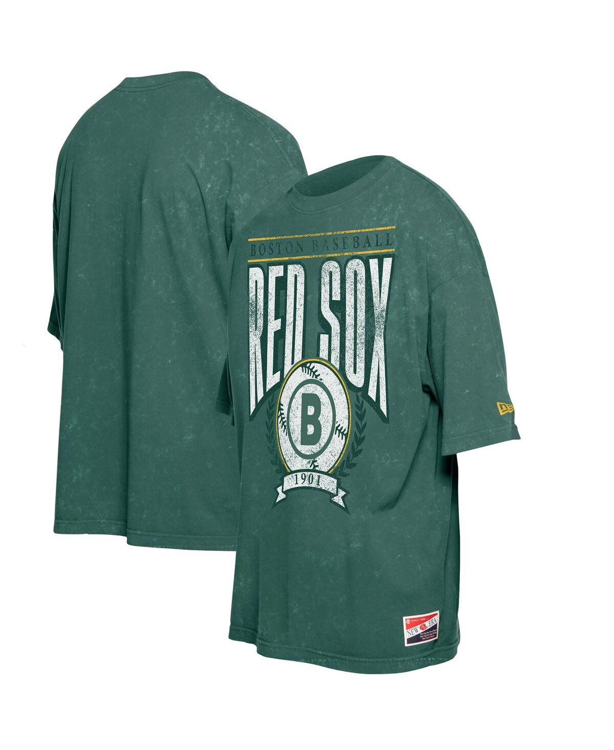 New Era Men's Green Boston Red Sox 2025 City Connect Enzyme Wash Oversized T-shirt In Green