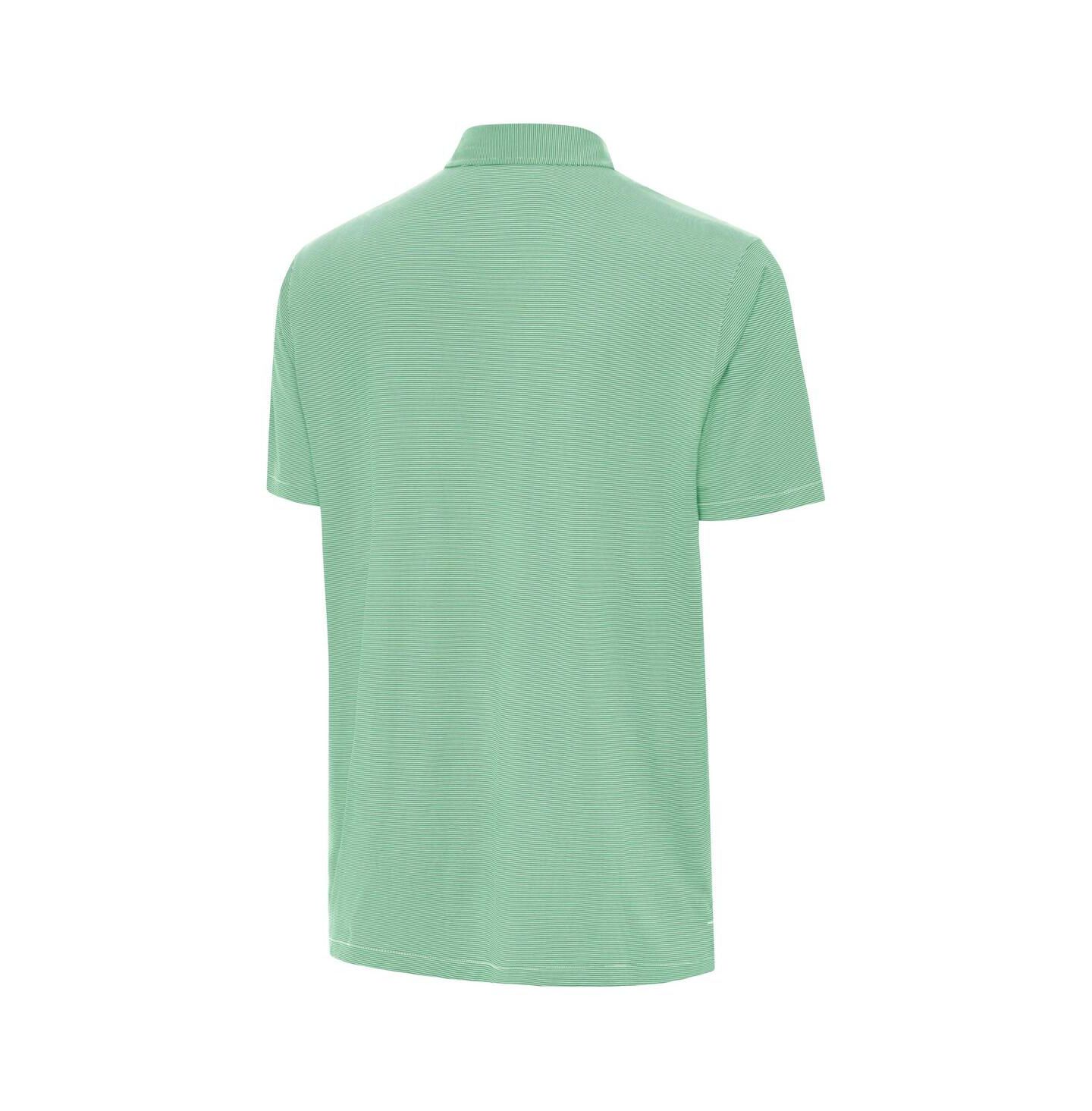 Мужское поло Antigua Kelly Green/White Philadelphia Eagles Twine Performance Polo Shirt — фото 2