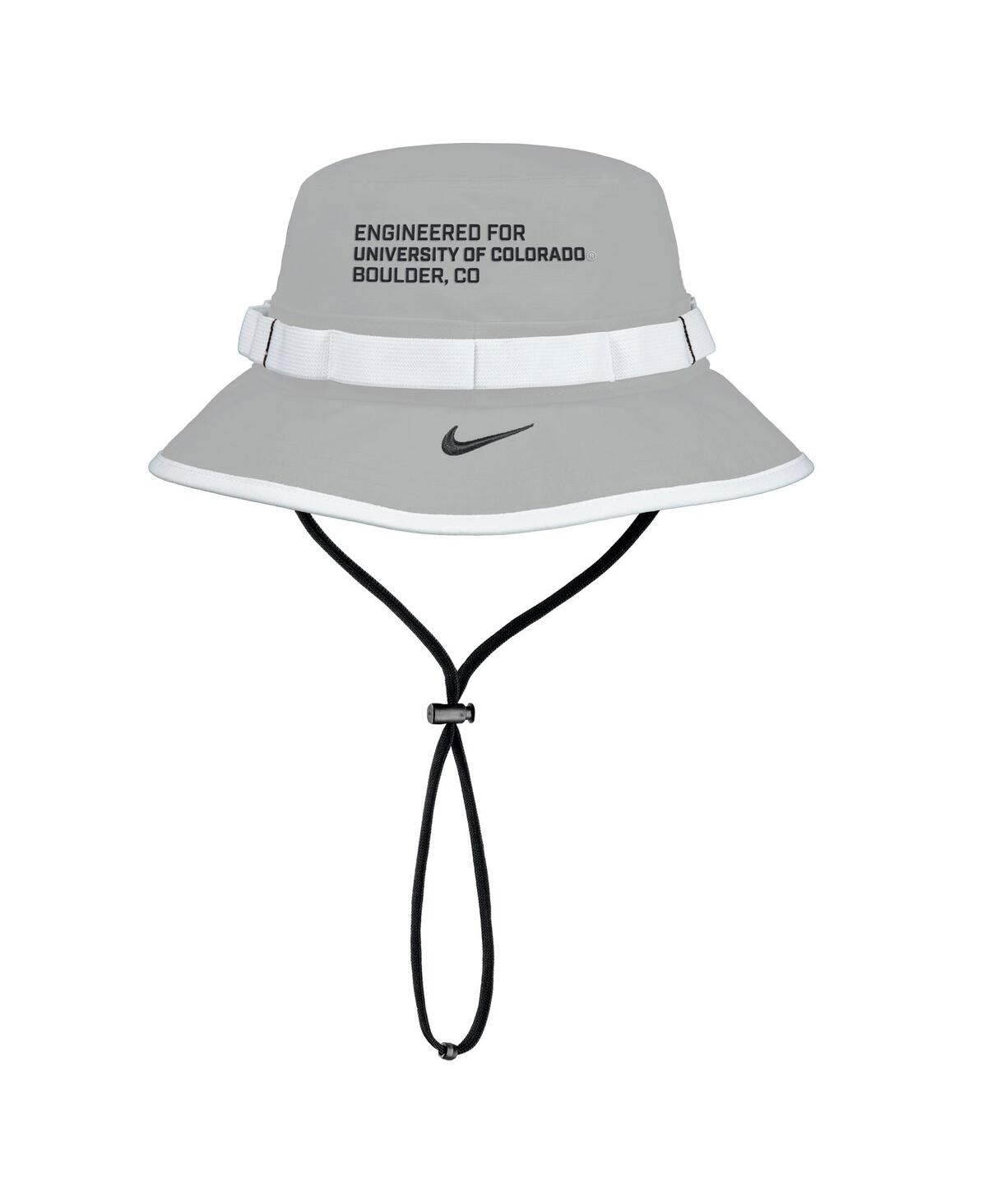 Nike Men's Gray Colorado Buffaloes 2025 On-field Boonie Performance Bucket Hat In White