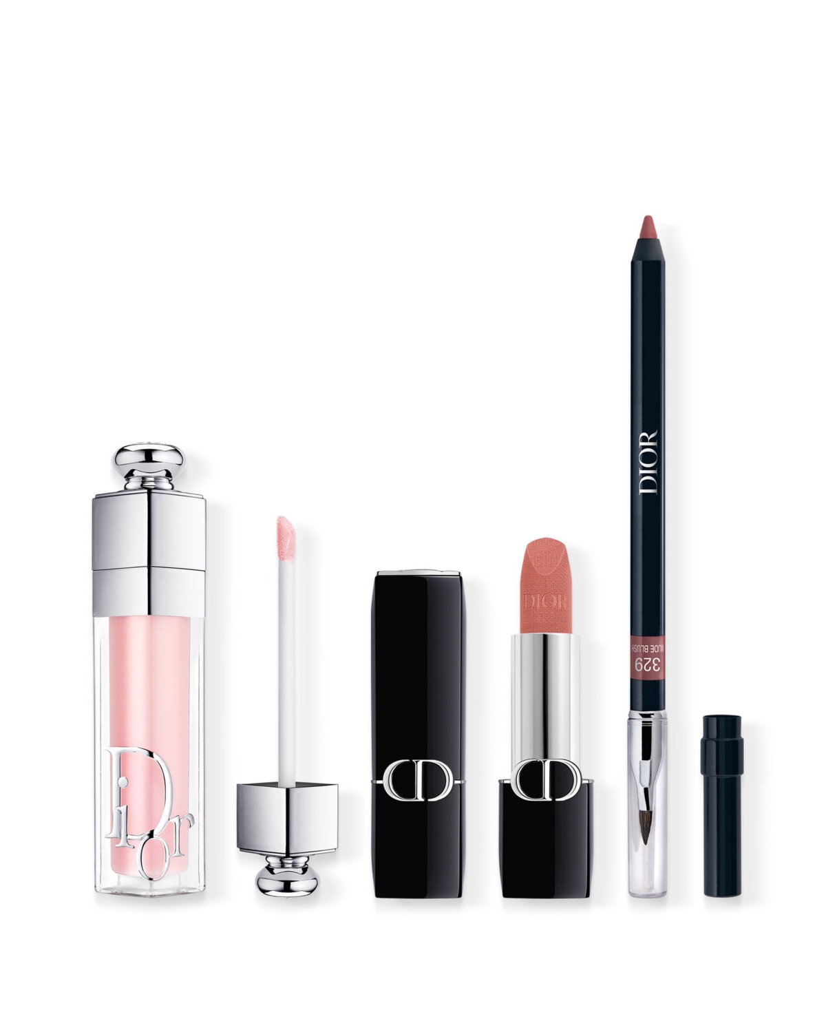 Dior 4-pc. Couture Lip Essentials Limited Edition Makeup Set In Transparent