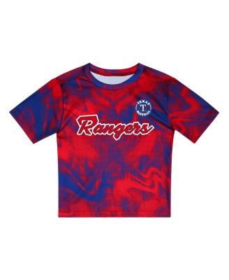 Toddler 2-Piece Red/Royal Texas Rangers Pinch Hitter Infielder T-Shirt and Shorts Set