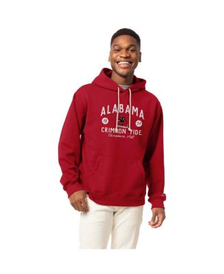 League Collegiate Wear - Men's Crimson Alabama Crimson Tide Bendy Arch Essential 2.0 Pullover Hoodie