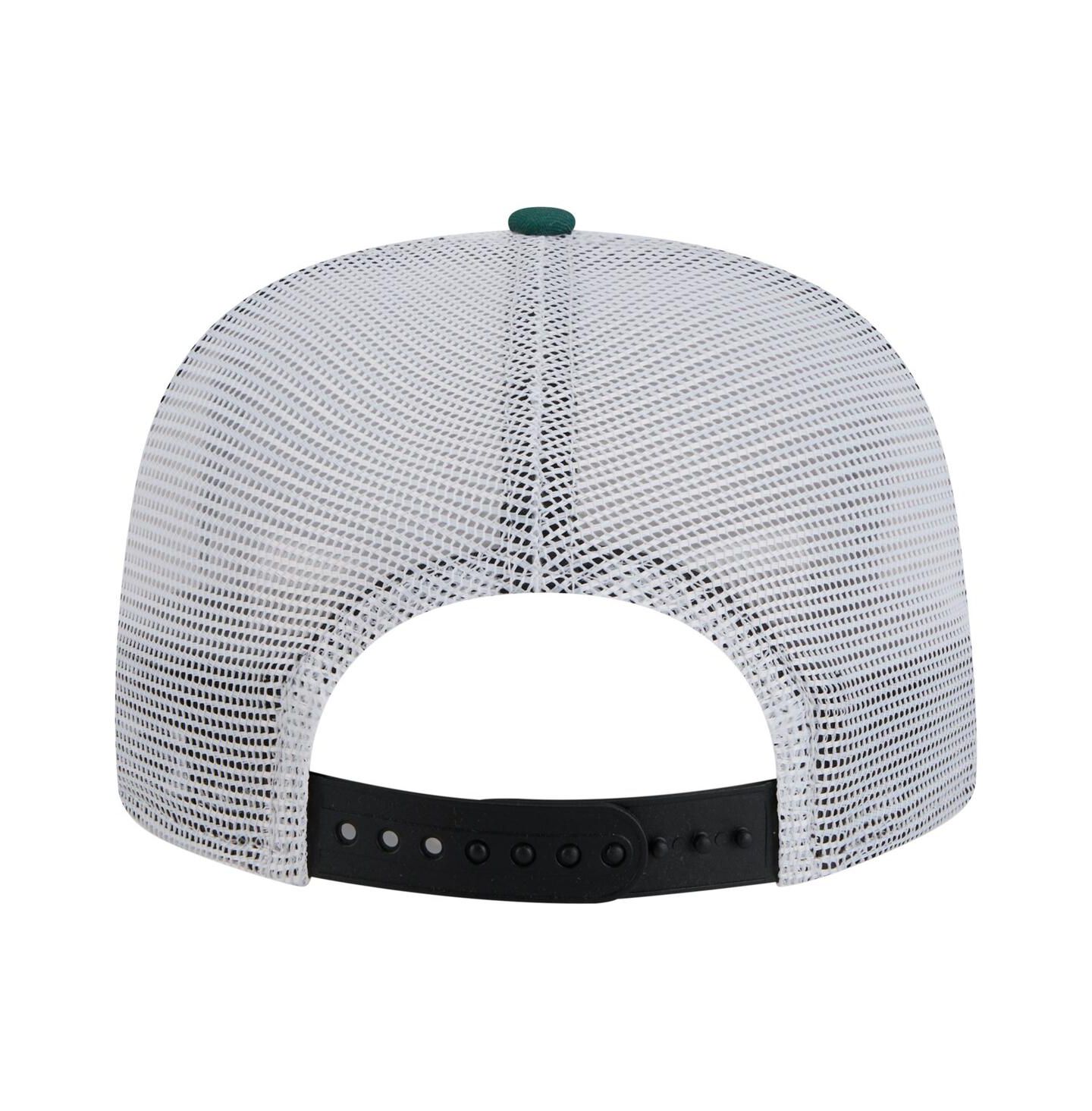 Мужская кепка New Era Black/Hunter Green Milwaukee Bucks Throwback Dye Golfer Snapback Hat — фото 2