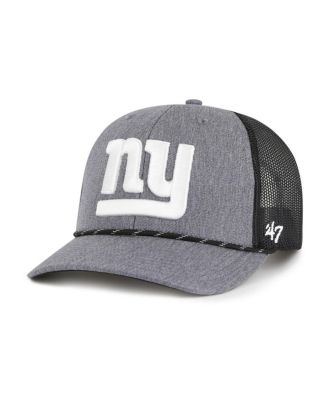 '47 Brand - Men's Heather Charcoal New York Giants Carbon Rope Trucker Adjustable Hat