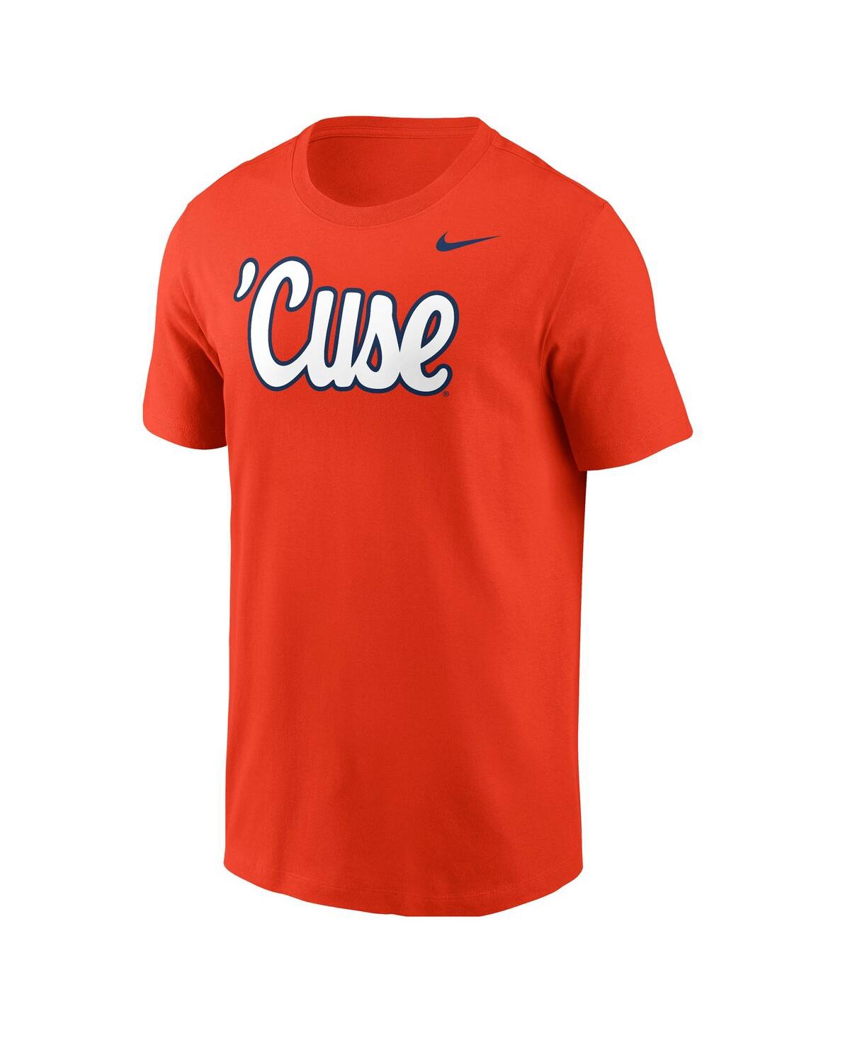 Nike Men's Orange Syracuse Orange Script T-shirt In Red