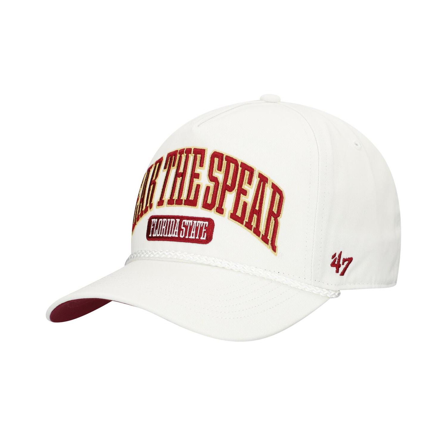 Men's White Florida State Seminoles Local Arch Hitch Snapback Hat