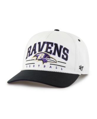 '47 Brand - Men's White/Black Baltimore Ravens Roscoe Two-Toned Hitch Adjustable Hat