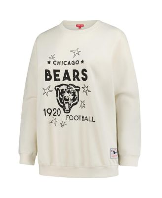Women's Cream Chicago Bears Plus Size Shooting Star Pullover Sweatshirt