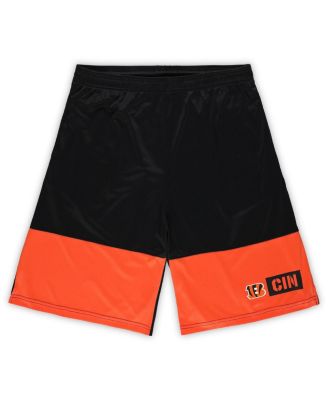 Fanatics - Men's Black/Orange Cincinnati Bengals Big Tall Best of the Best Performance Shorts