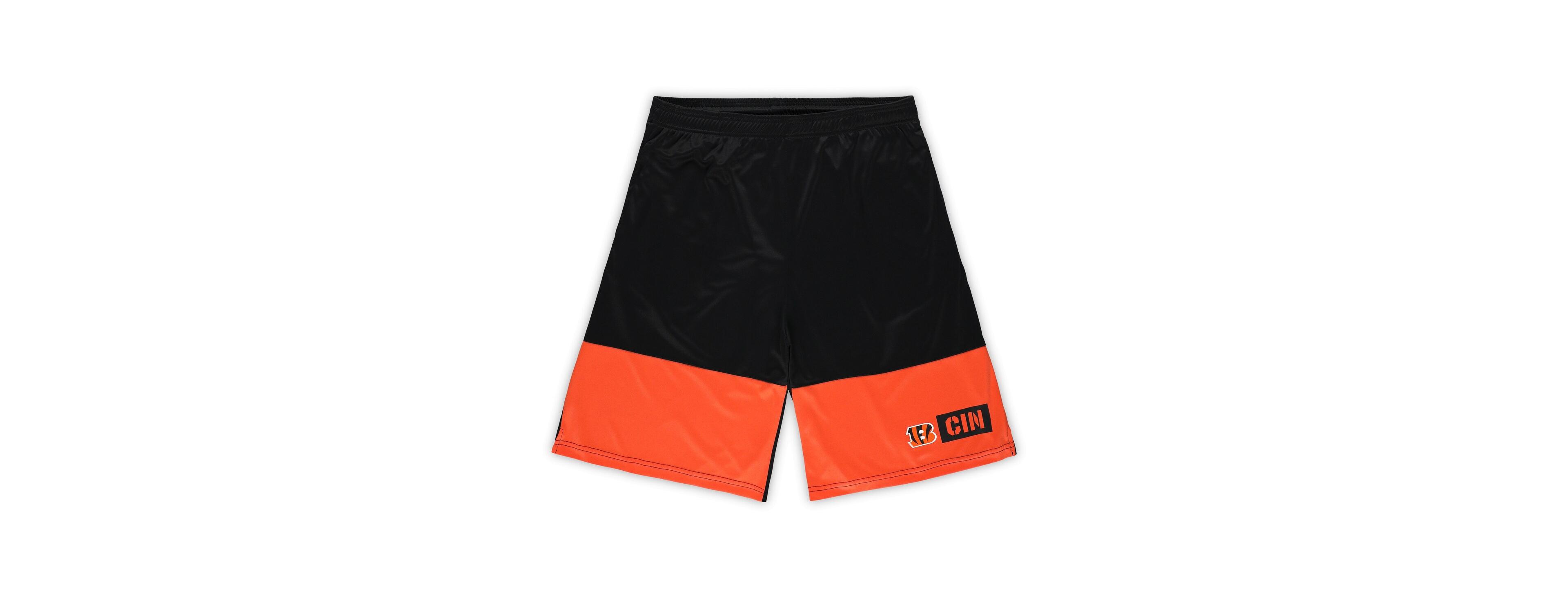 Fanatics Men's Black/Orange Cincinnati Bengals Big Tall Best of the Performance Shorts