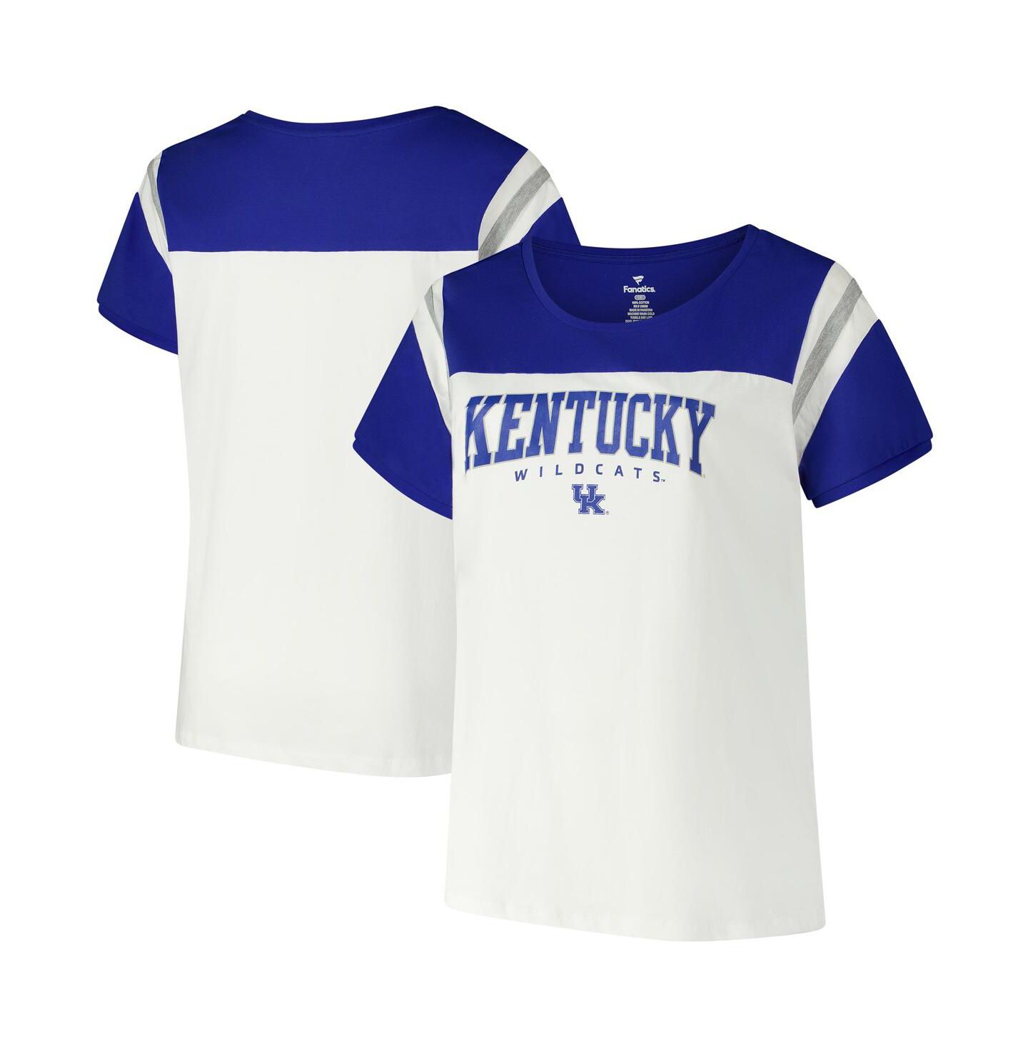 Женская футболка Fanatics White Kentucky Wildcats Plus Size Winning Gear — фото 1