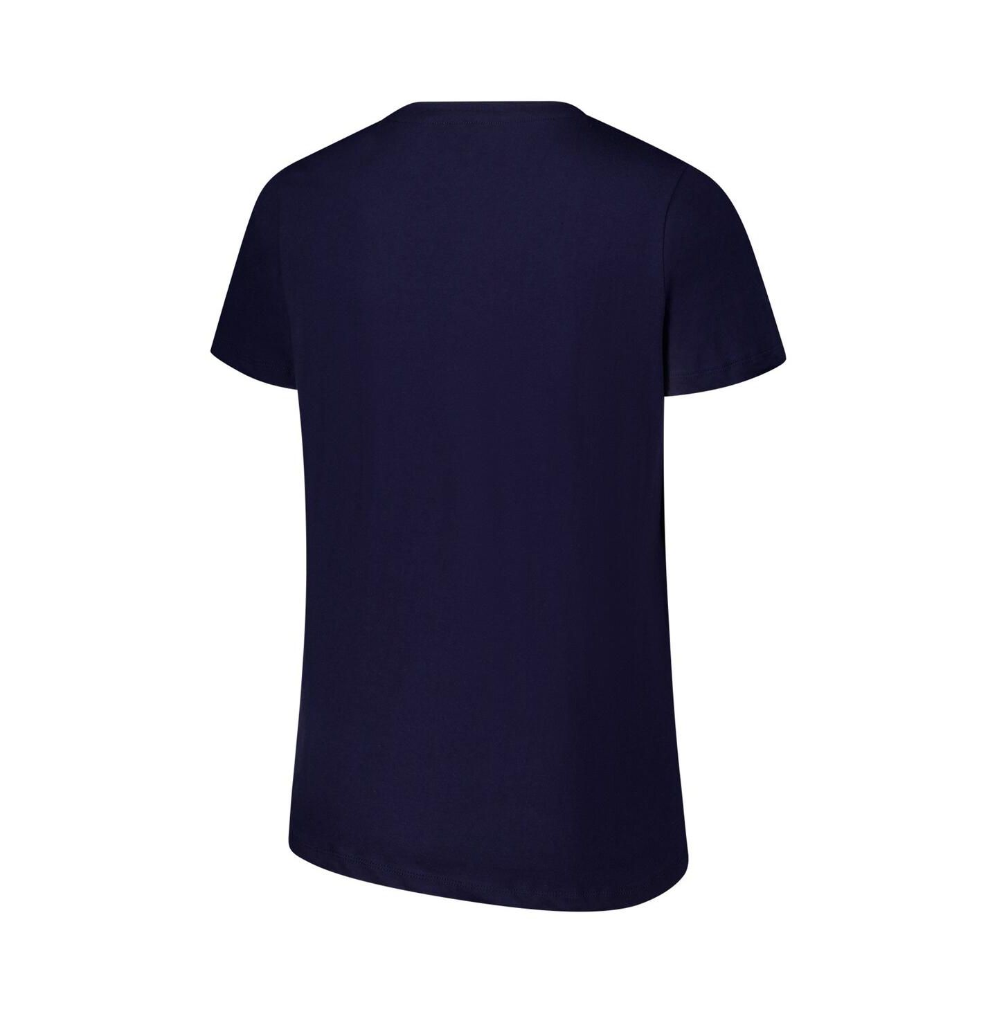 Женская футболка Fanatics Navy Michigan Wolverines Plus Size Lean Scoop Neck — фото 2