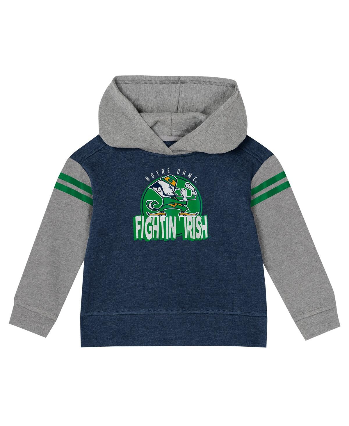 Outerstuff Baby Boys And Girls Navy Notre Dame Fighting Irish Clubhouse Pullover Hoodie And Legging Set In Blue