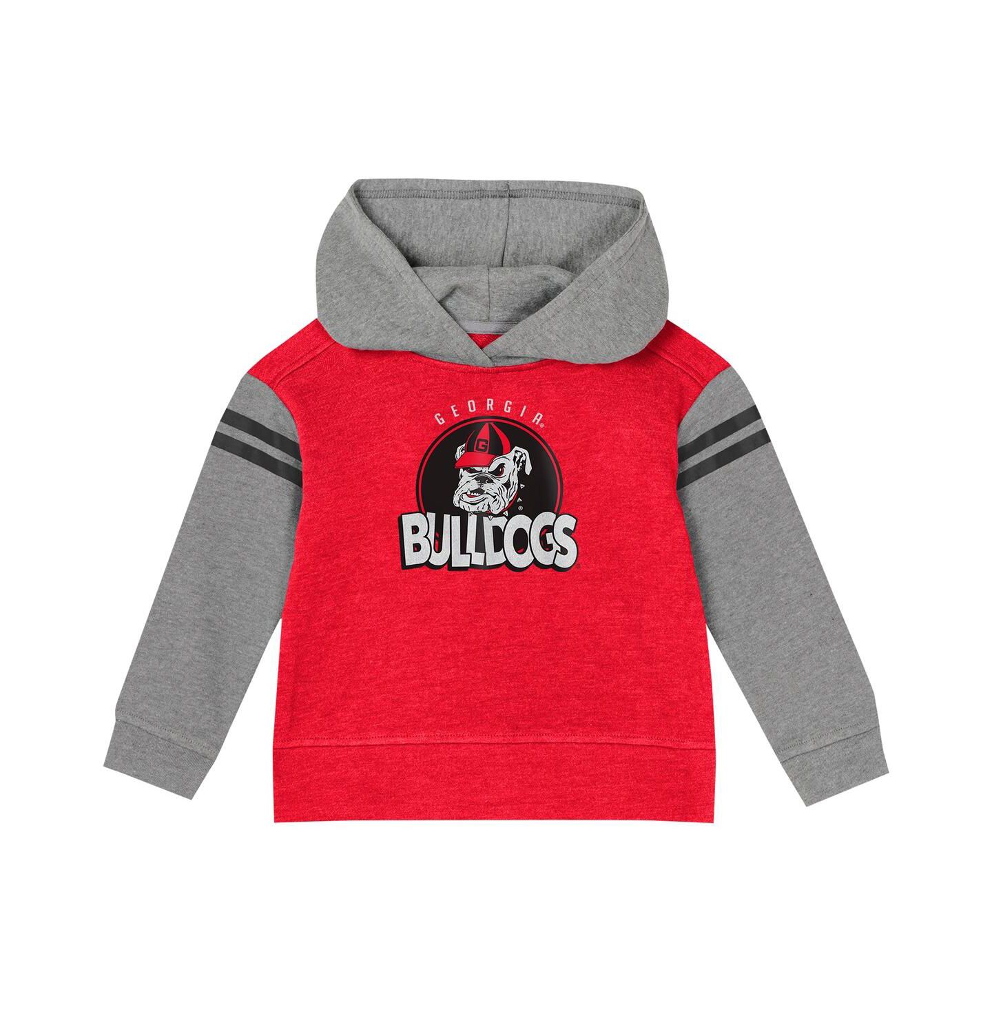 Детский комплект Outerstuff Baby Boys and Girls Red Georgia Bulldogs Clubhouse Pullover Hoodie and Legging Set — фото 5